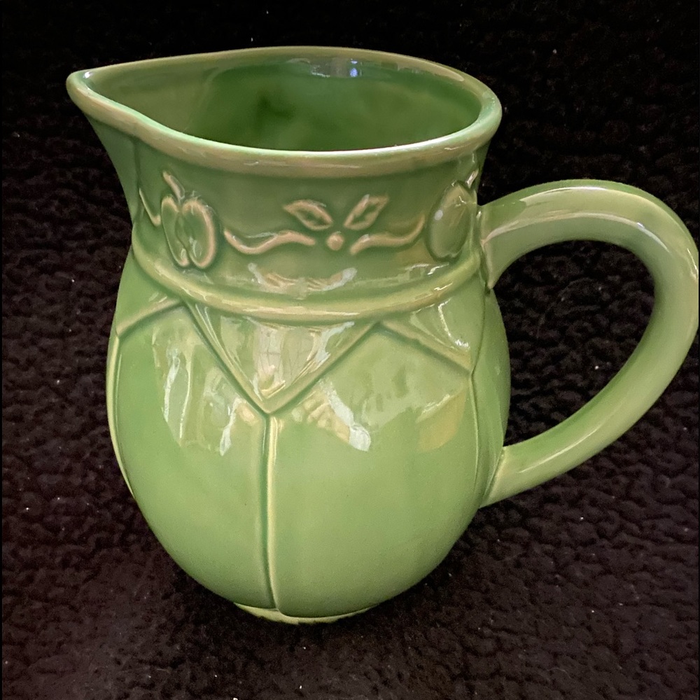 Green Ceramic Pitcher